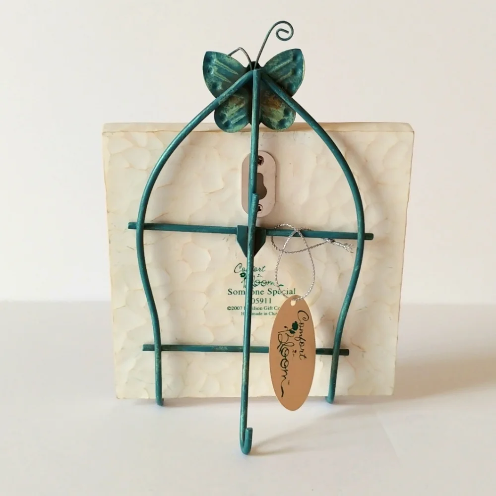 Ceramic Comfort Bloom Someone Special Friendship Plaque Metal Stand 2007
